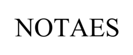 NOTAES trademark