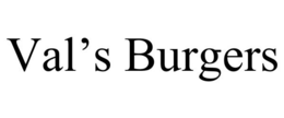 VAL'S BURGERS trademark