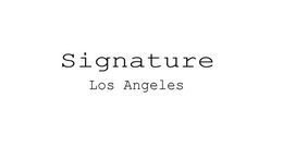 SIGNATURE LOS ANGELES trademark