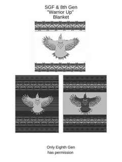 SGF & 8TH GEN "WARRIOR UP" BLANKET ONLYEIGHTH GEN HAS PERMISSION trademark