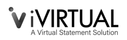 V IVIRTUAL A VIRTUAL STATEMENT SOLUTION trademark