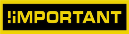 !IMPORTANT trademark