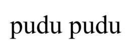 PUDU PUDU trademark