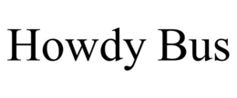 HOWDY BUS trademark