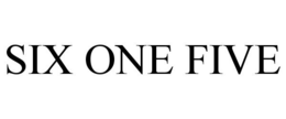 SIX ONE FIVE trademark