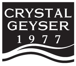 CRYSTAL GEYSER 1977 trademark