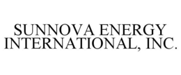 SUNNOVA ENERGY INTERNATIONAL, INC. trademark