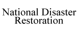 NATIONAL DISASTER RESTORATION trademark