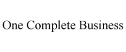 ONE COMPLETE BUSINESS trademark