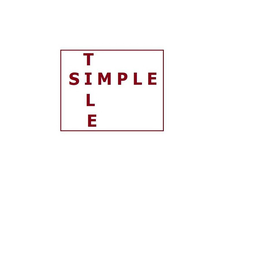 SIMPLE TILE trademark