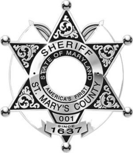 SHERIFF STATE OF MARYLAND AMERICA'S FIRST ST. MARY'S COUNTY 001 SINCE 1637 trademark
