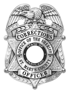 CORRECTIONS OFFICE OF THE SHERIFF STATEOF MARYLAND ST. MARY'S COUNTY OFFICER trademark