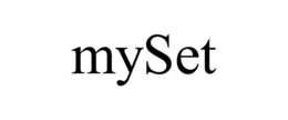 MYSET trademark