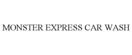 MONSTER EXPRESS CAR WASH trademark