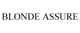 BLONDE ASSURE trademark