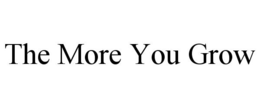 THE MORE YOU GROW trademark