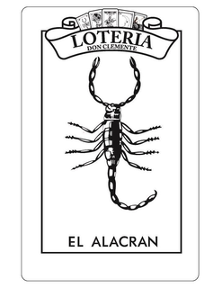 LOTERIA DON CLEMENTE EL ALACRAN trademark
