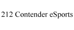 212 CONTENDER ESPORTS trademark