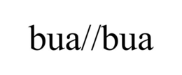 BUA//BUA trademark