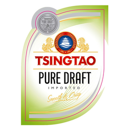 TSINGTAO PURE DRAFT IMPORTED SMOOTH & CRISP trademark