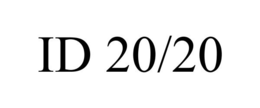 ID 20/20 trademark