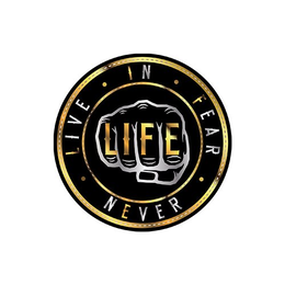 LIFE LIVE IN FEAR NEVER trademark