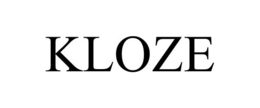 KLOZE trademark