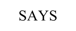 SAYS trademark