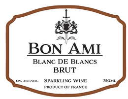 BON AMI SPARKLING WINE BLANC DE BLANCS BRUT PRODUCT OF FRANCE 12% ALC/VOL 750MP trademark