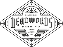ORLANDO, FL DEADWORDS BREW CO. BIBAMUS VIVAMUS MORIENDUM EST ESTD MMXX trademark