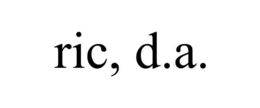 RIC, D.A. trademark