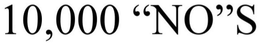 10,000 "NOS"S trademark