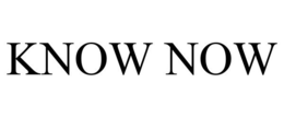 KNOW NOW trademark