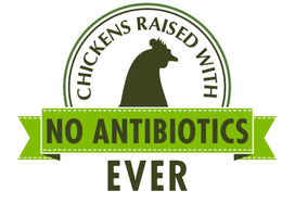 CHICKENS RAISED WITH NO ANTIBIOTICS EVER trademark