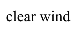 CLEAR WIND trademark