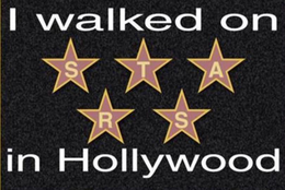 I WALKED ON S T A R S IN HOLLYWOOD trademark