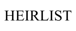 HEIRLIST trademark