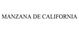 MANZANA DE CALIFORNIA trademark