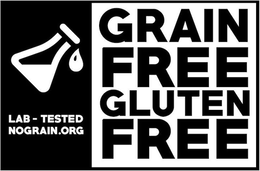 LAB-TESTED NOGRAIN.ORG GRAIN FREE GLUTEN FREE trademark