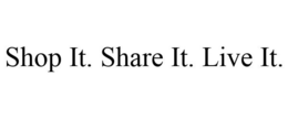 SHOP IT. SHARE IT. LIVE IT. trademark