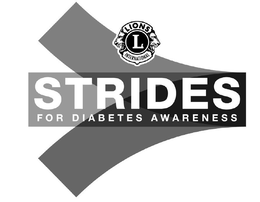 STRIDES FOR DIABETES AWARENESS L LIONS INTERNATIONAL trademark