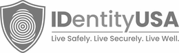 IDENTITYUSA LIVE SAFELY. LIVE SECURELY.LIVE WELL. trademark