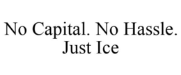 NO CAPITAL. NO HASSLE. JUST ICE trademark