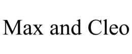 MAX AND CLEO trademark