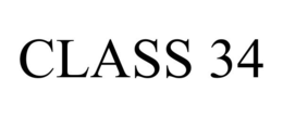 CLASS 34 trademark