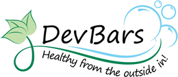 DEV BARS HEALTHY FROM THE OUTSIDE IN! trademark