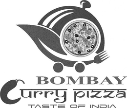 BOMBAY CURRY PIZZA, TASTE OF INDIA trademark