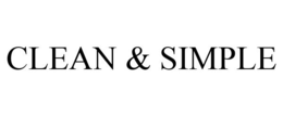 CLEAN & SIMPLE trademark