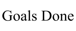 GOALS DONE trademark