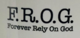 F.R.O.G. FOREVER RELY ON GOD trademark